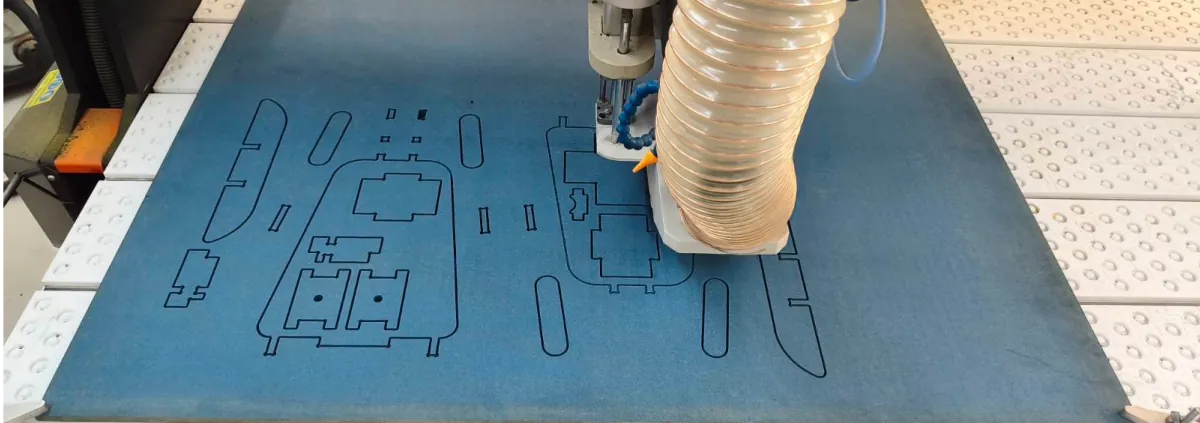 Découpe CNC des pièces du concentrateur