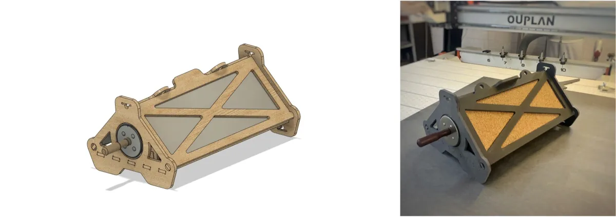 Modèle 3D d'un concentrateur solaire