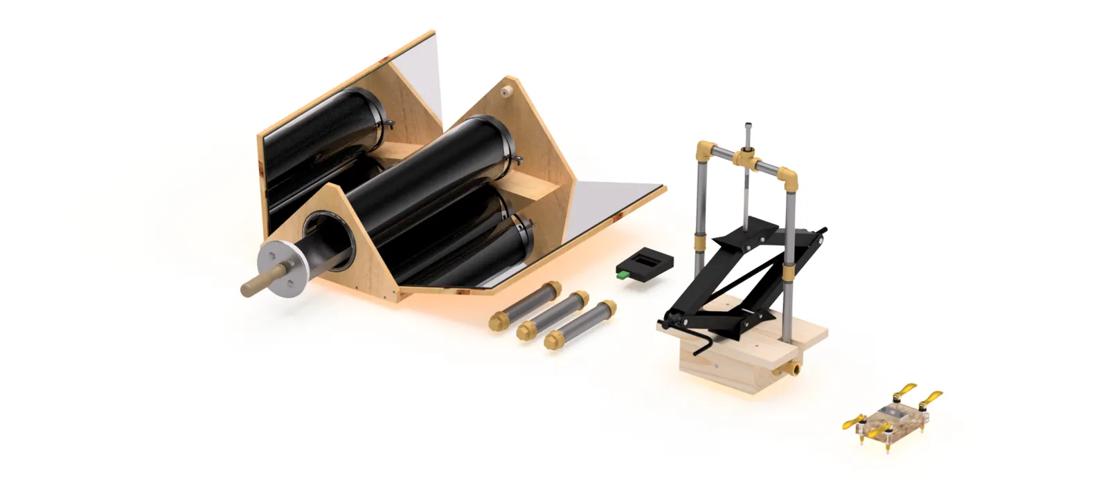 Kit portatif d'injection plastique (moules non fournis)
